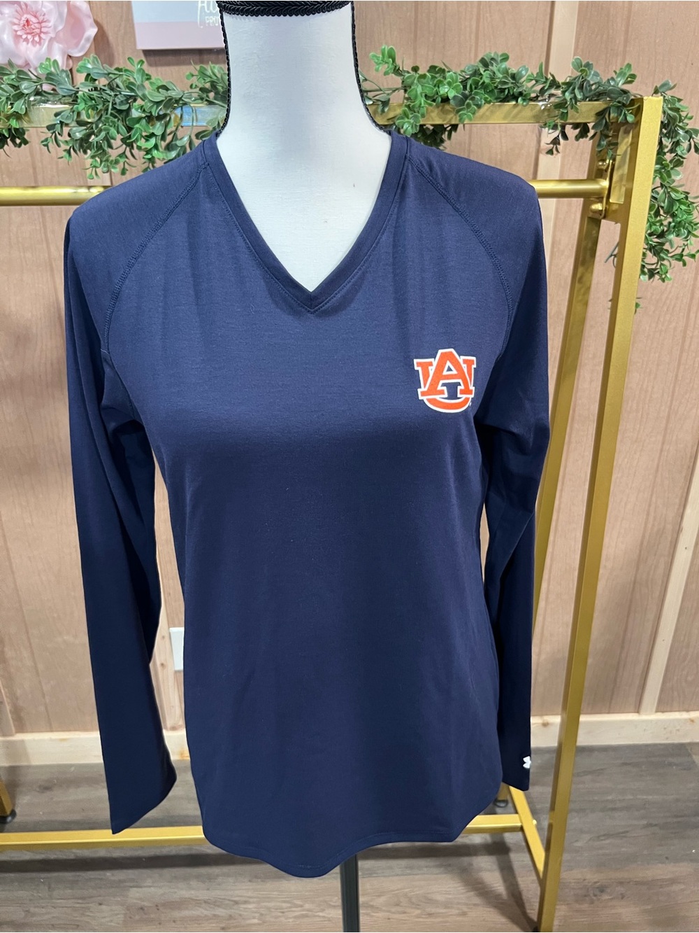 Navy Long-Sleeve Auburn shirt